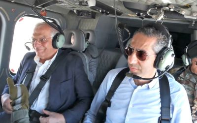 Angelidis and Borell fly over Cyprus EEZ | Photos