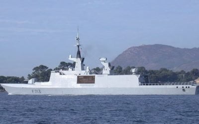 French frigate on Pafos coast | Photo