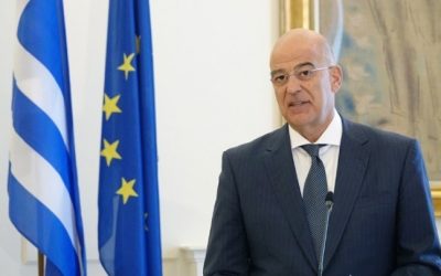 Ν. Dendias | The first European Foreign Minister to travel to Israel and the Palestinian territories since the beginning of the crisis