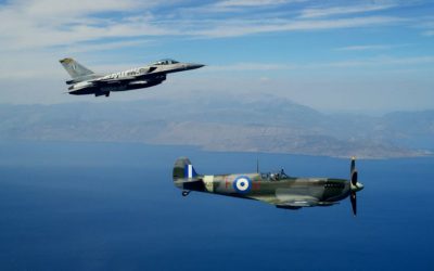 Images from the arrival ceremony of the historic Supermarine Spitfire MJ755 aircraft of the Hellenic Air Force – VIDEO