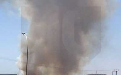 EKTAKTO 丨 Πυρκαγιά κοντά στο Μαρί – Έκλεισε κομμάτι του αυτοκινητόδρομου – Φωτογραφίες και VIDEO