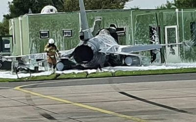 Netherlands | F-16 plane crash disrupts Leeuwarden base – Photo