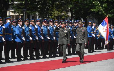 Επίσκεψη του Αρχηγού της Εθνικής Φρουράς στη Σερβία