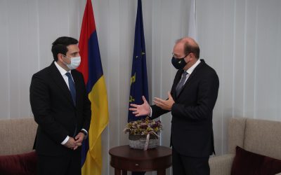 Χ. Πετρίδης | Συνάντηση με τον Πρόεδρο της Αρμενικής Εθνοσυνέλευσης στη Λευκωσία