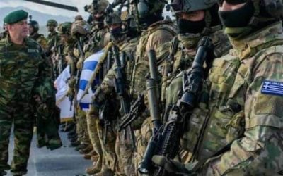 Greek soldiers en route to Mali (?)