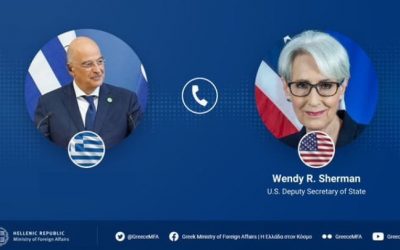Ν. Δένδιας | Επικοινωνία με την υφυπουργό Εξωτερικών των ΗΠΑ