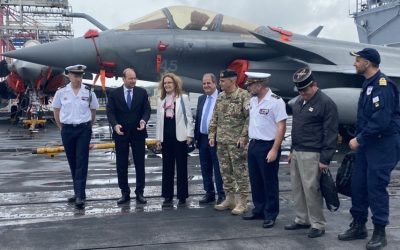 Ch. Petridis | Minister of Defence visits French “Charles De Gaulle” aircraft carrier