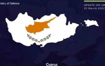 Cyprus | UK Defence Ministry and Russia present maps depicting Cyprus divided