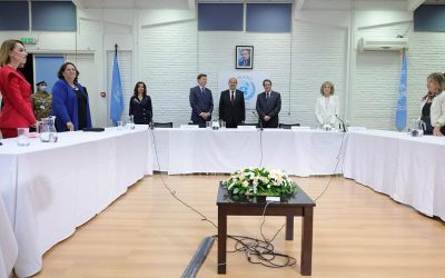 Cyprus | Anastasiadis and Tatar at a UNFICYP event
