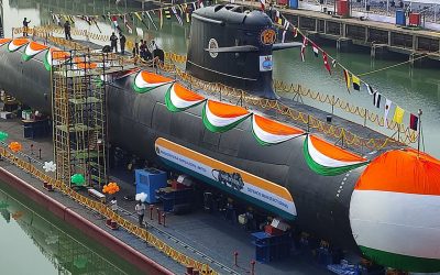 India | Launch of sixth and final Kalvari-class “Scorpene” submarine