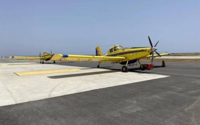 Air-Tractor | Πρώτη εμφάνιση των νέων πυροσβεστικών αεροπλάνων στην Πάφο