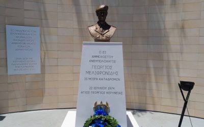 Αποκαλυπτήρια προτομής του ήρωα Ανθυπολοχαγού της 33 ΜΚ Γεώργιου Μελιφρονίδη