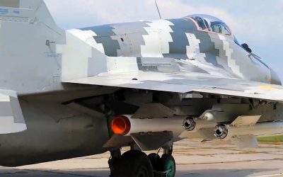 Ukraine | MiG-29s fire US HARM missiles at Russian targets