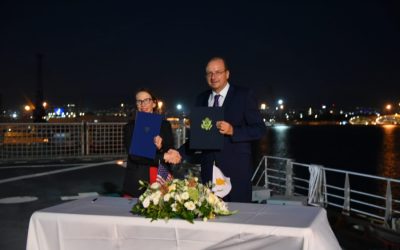 Κύπρος | Υπογραφή Συμφωνίας με ΗΠΑ για παροχή υπηρεσιών διοικητικής μέριμνας σε πλοία – VIDEO και Φωτογραφίες