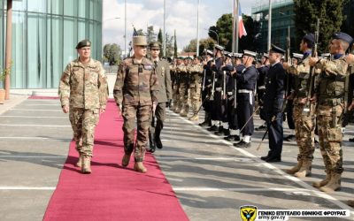 Επίσκεψη του Αρχηγού των Ενόπλων Δυνάμεων της Γαλλίας στην Κύπρο – Φωτογραφίες