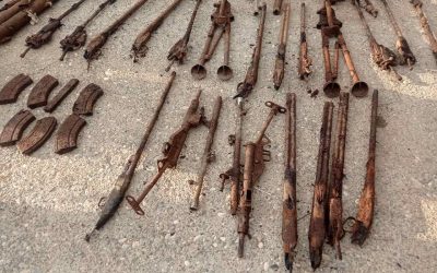Cyprus Police | Inoperable oxidized firearms found in cache – Photos