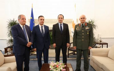 The President of the Republic receives the Chief of the National Guard