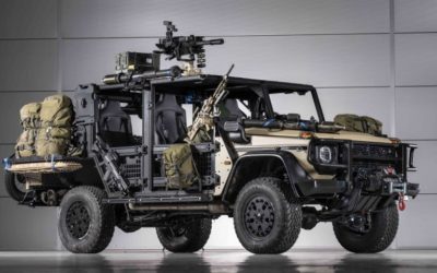 ACS Armoured Car Systems | ENOK AB vehicle in SPIKE launcher configuration – The company’s participation in DEFEA 2023
