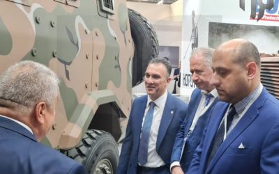 DEFEA 2023 | EODH showcases HOPLITE and Leonidas 300 to the Minister of Defence of the Republic of Cyprus