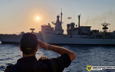 Greece – Cyprus navy exercise with OPV IOANNIDIS and Frigate THEMISTOKLIS