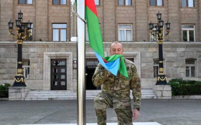 Ilham Aliyev | Raises Azerbaijan’s flag in capital city of Artsakh