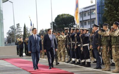 Επίσκεψη Υπουργού Άμυνας της Αρμενίας στην Κύπρο – Κοινή πρόθεση για περαιτέρω εμβάθυνση αμυντικών σχέσεων