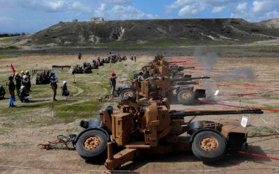 Βολές αντιαεροπορικών Oerlikon 35χιλ στην κατεχόμενη Κύπρο από τις Τουρκικές κατοχικές δυνάμεις