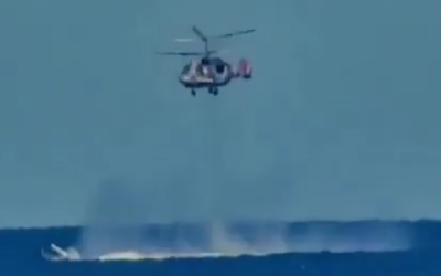 Ουκρανικά θαλάσσια drones vs Ρωσικά πλοία και ελικόπτερα – VIDEO