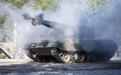 Skyranger | Mounted on a Leopard 1 battle tank heading to Ukraine